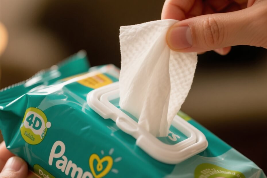 Descubra os Lenços Umedecidos Pampers com Aloe Vera