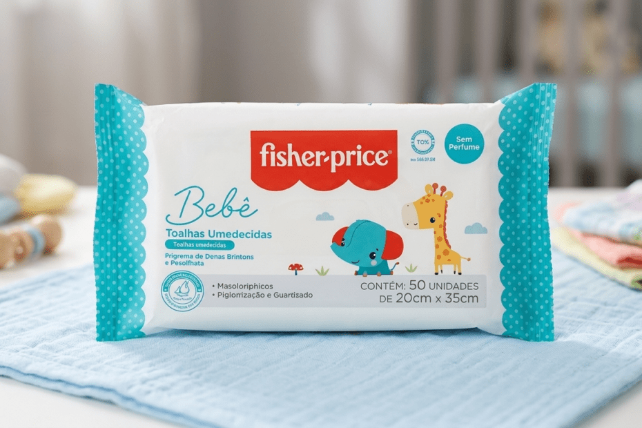 Fisher Price Toalha Umedecida Sem Perfume