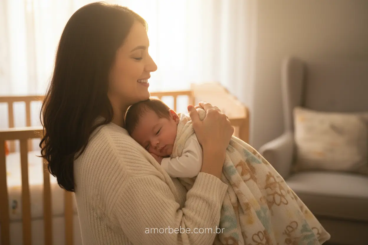 Rotina de sono do bebê Mãe e bebê criando rotina de sono