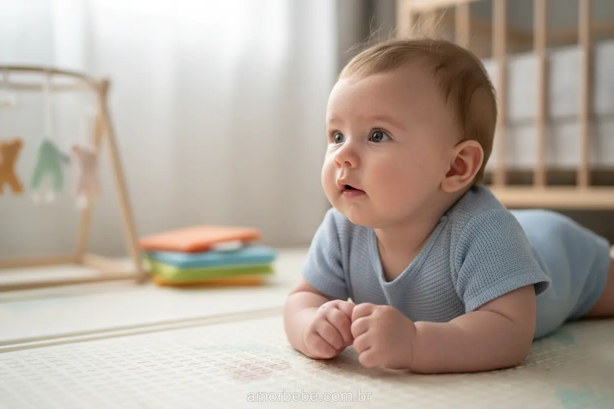 Bebê observando o mundo Bebê observando atentamente seu entorno