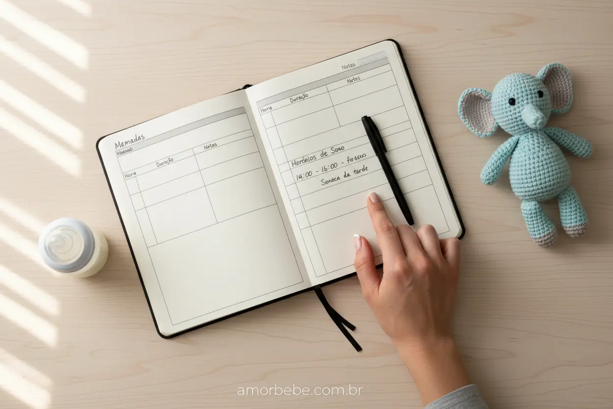 Organizando a rotina do bebê Como organizar a rotina do bebê com um planner