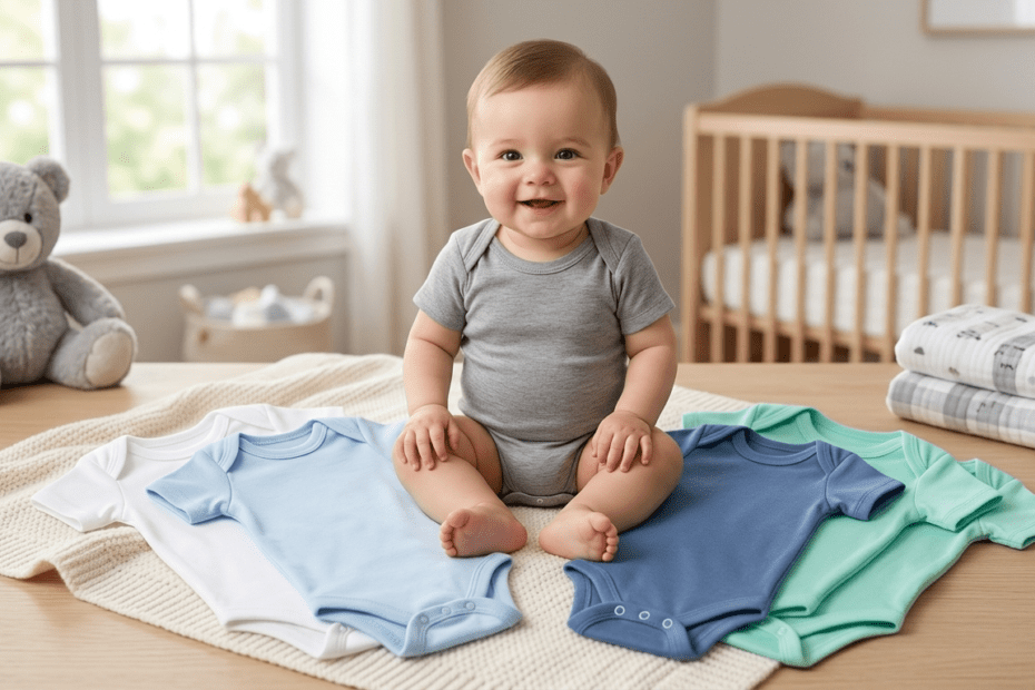 Body Bebê Kit 5 Peças Manga Curta