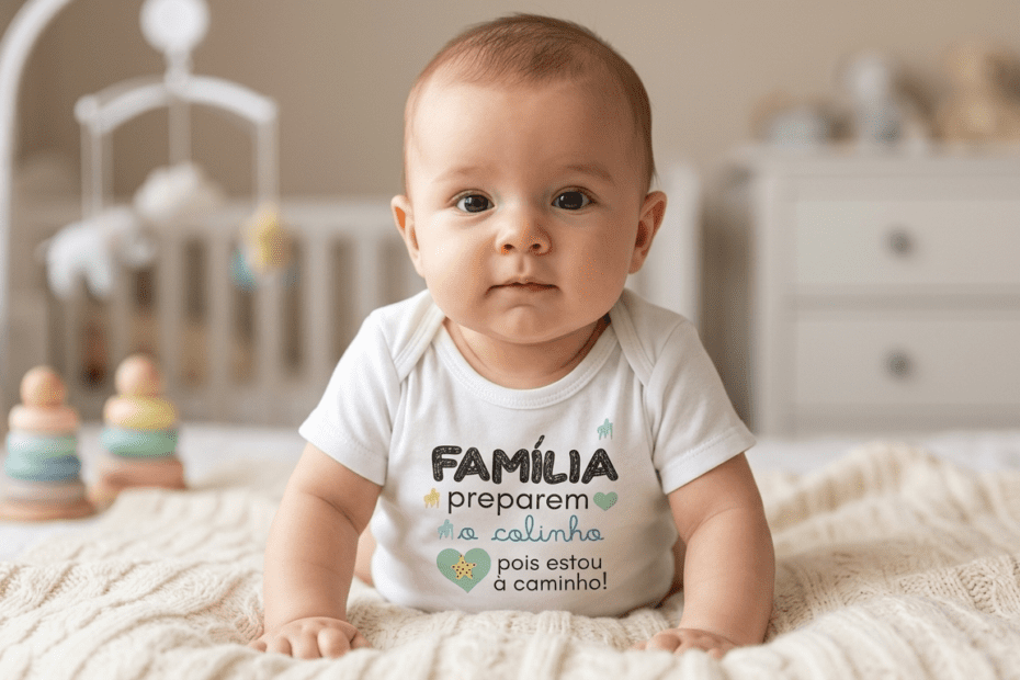 Body de Bebê Família Preparem O Colinho Estou A Caminho