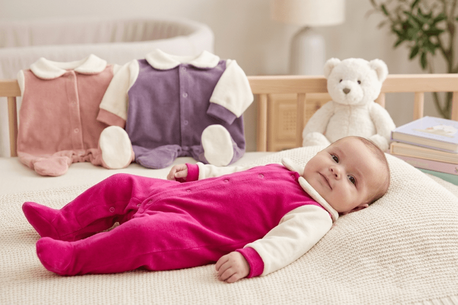 Kit 3 Macacão Plush Para Bebês Meninas