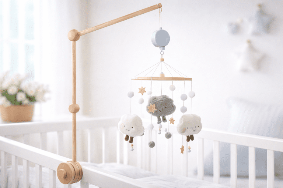 Móbile Berço Suporte Madeira