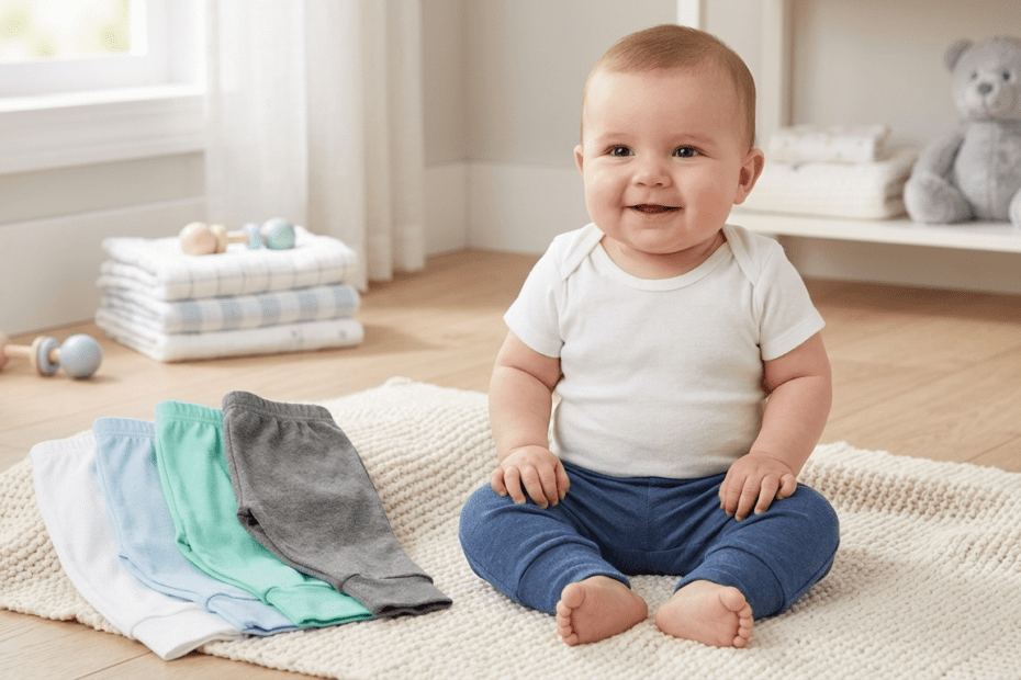 Calça Mijão Bebê Kit 5 Peças Masculino Algodão