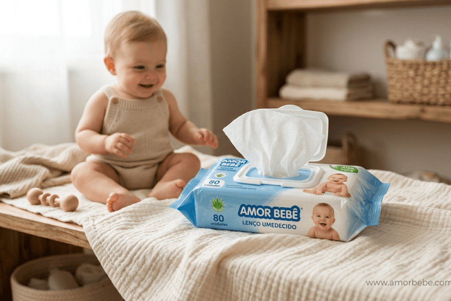Lenço umedecido para bebê