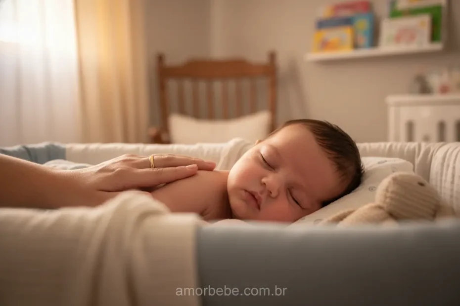 Bebê de 4 meses dormindo sereno