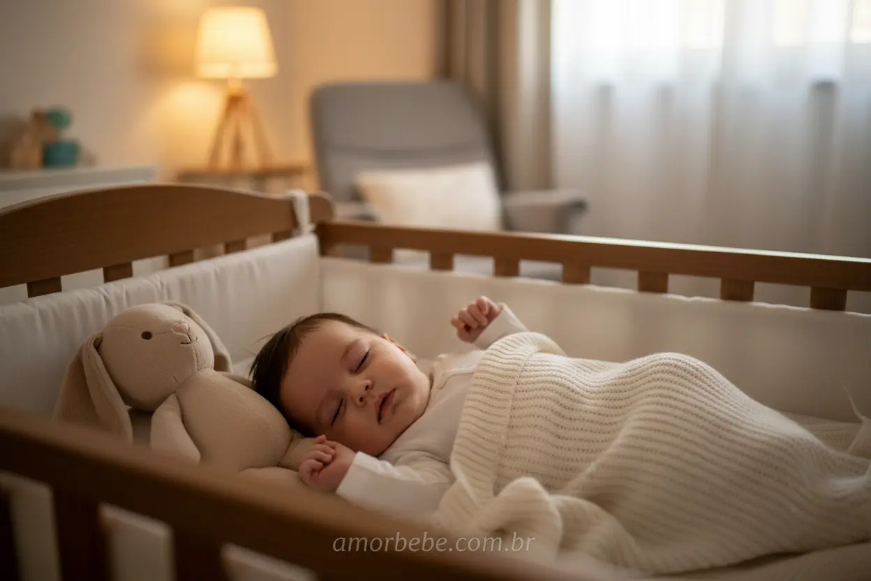 Mãe conversando com bebê de seis meses